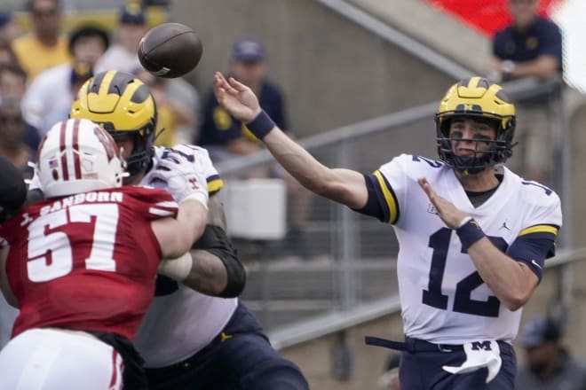Michigan Wolverines quarterback Cade McNamara
