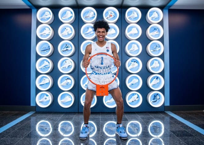 Jarin Stevenson during his visit to North Carolina over the weekend