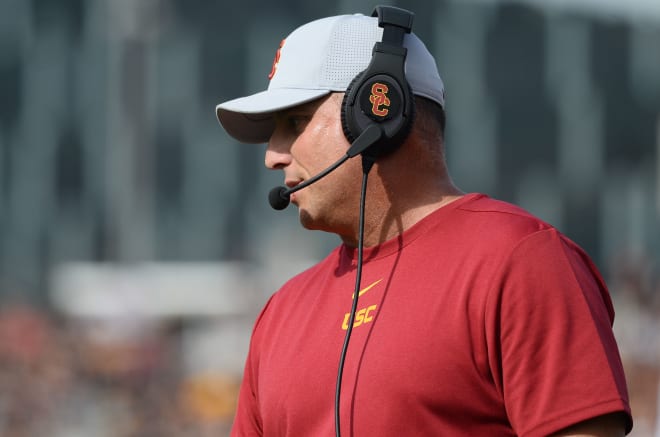 USC coach Clay Helton has kept his team focused down the stretch of this season despite persistent questions about his job status.