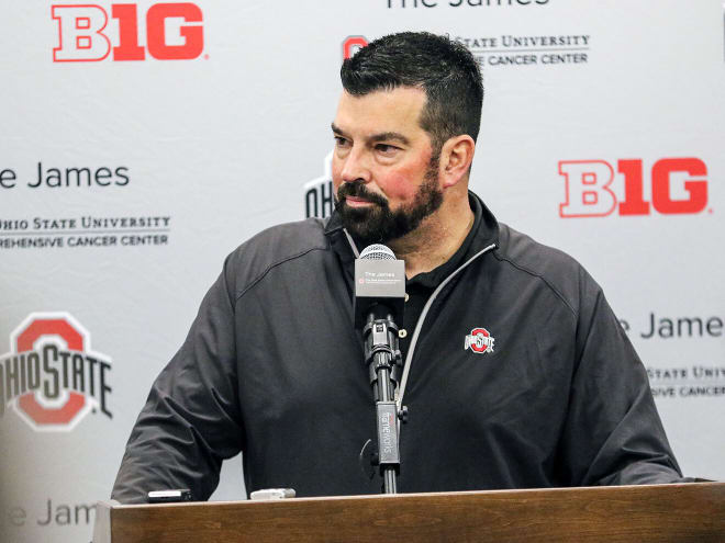 Ohio State coach Ryan Day updated the offseason plan for the Buckeyes. (Birm/DTE)