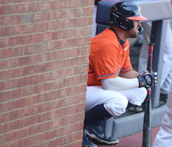 Fifth-year senior Alex Tappen went 7-for-14 with a pair of home runs in UVa's weekend sweep of North Carolina.