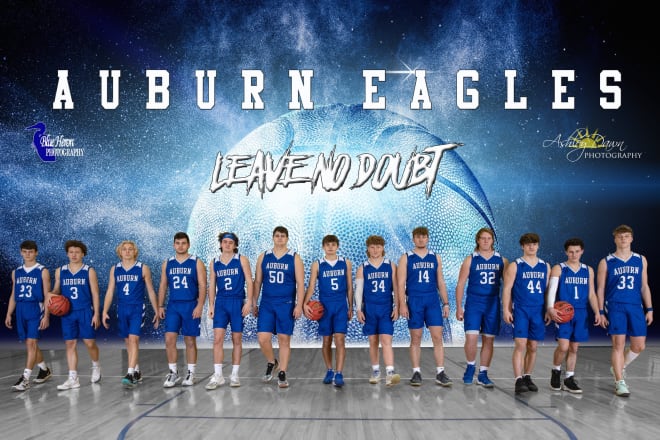 Auburn's Eagles, which won a share of the Class 1 crown last year, had six different players score at least six points as they doubled up Eastern Montgomery 74-37 in their opener
