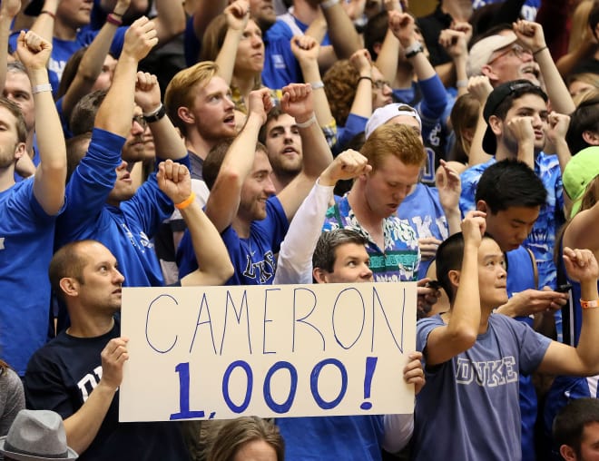 The Cavaliers haven't won in Cameron Indoor since 1995.