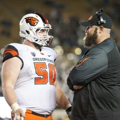 Oregon State OL coach TJ Woods is looking to reload his offensive line with junior college talent
