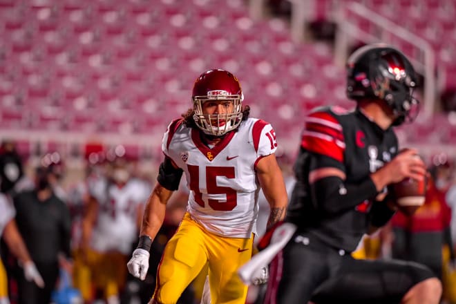 USC Trojans safety Talanoa Hufanga (15) during USC Trojans