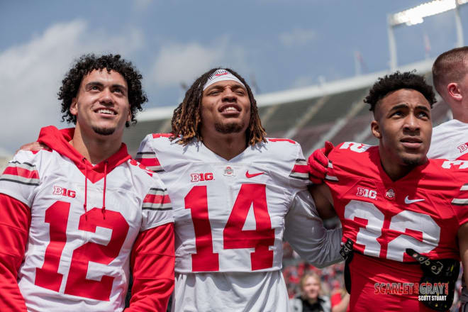 Ohio State safety Ronnie Hickman will likely be the face of Perry Eliano's room in 2022. 