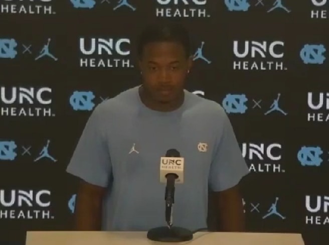 Six Tar Heels, including CB Storm Duck (pictured), met with the media Monday evneing in advance of Thurrsday's game at Pitt.