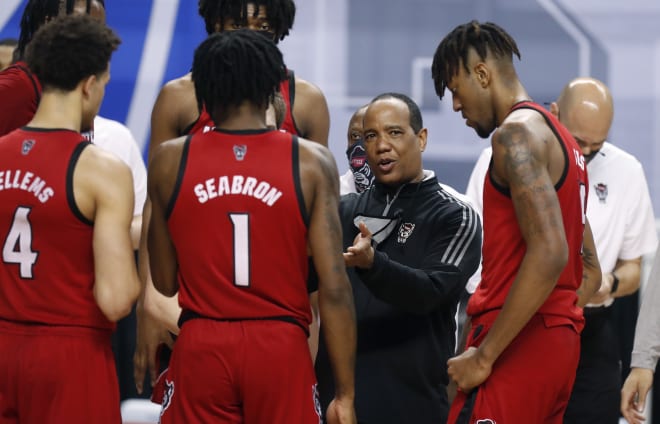 NC State Wolfpack basketball head coach Kevin Keatts