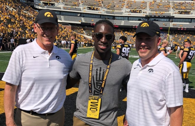 Class of 2024 in-state running back Titus Cram picked up an offer from Iowa on his visit today.