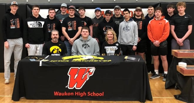 Waukon offensive lineman will be walking on at the University of Iowa this year.