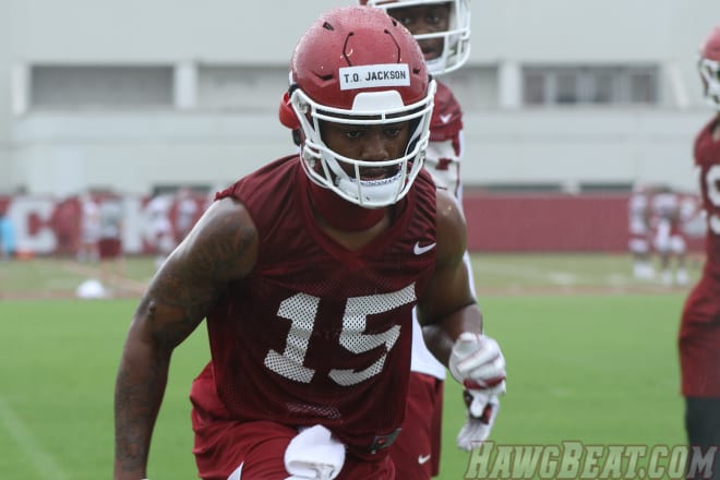 T.Q. Jackson appeared in three games as a true freshman for the Razorbacks, preserving his redshirt.