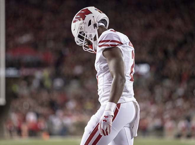 Marvin Harrison Jr. wears Apple Watch during Wisconsin game