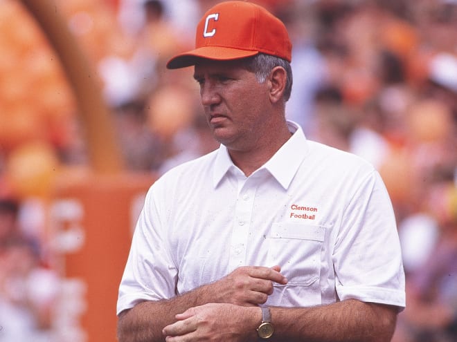 Clemson head football coach Danny Ford is shown here on Frank Howard Field in the fall of 1989.