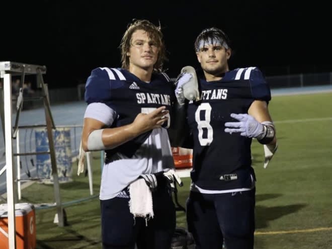 Joey VanWetzinga (left) committed to Iowa on Saturday. His brother Rusty (right) is a 2023 PWO at fullback. 
