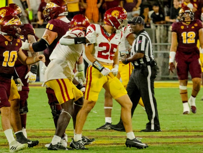 Wisconsin reeled in USC transfer ILB Tackett Curtis to bolster its defense. 