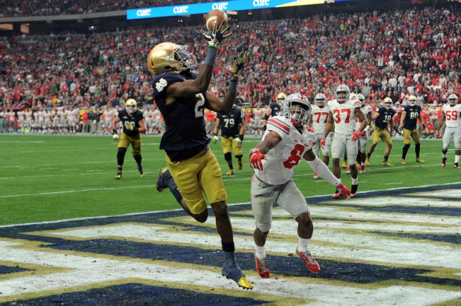 Notre Dame played Ohio State in the Fiesta Bowl last year, but bowl talk is not at the forefront for the 4-6 Irish now.