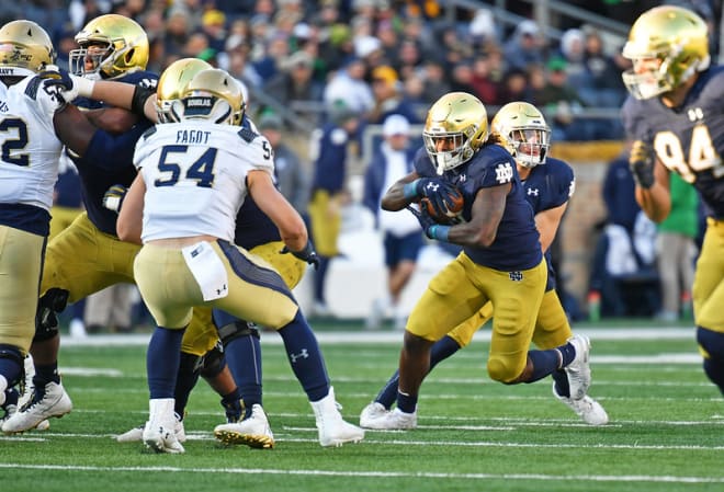 Tony Jones Jr. remains the lead man in the backfield, but not necessarily as just a runner but with the dirty-work aspects that have been rubbing off on others.