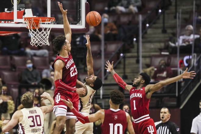 Trayce Jackson-Davis once again led the way for Indiana, despite the loss. (IU Athletics)