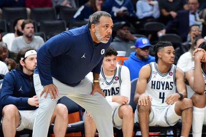 Ed Cooley and the Hoyas were locked int. 
