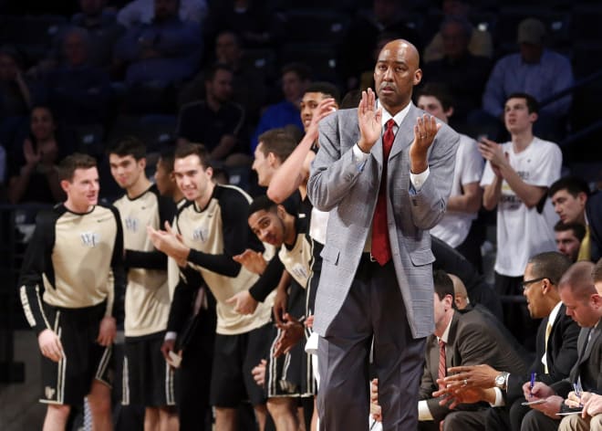 Wake Forest coach Danny Manning 