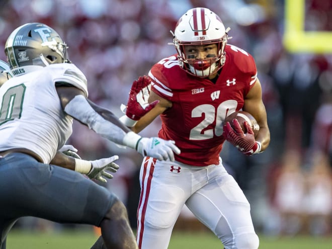 Paul Chryst praised the growth of Isaac Guerendo. Calling him "not just a speed guy"
