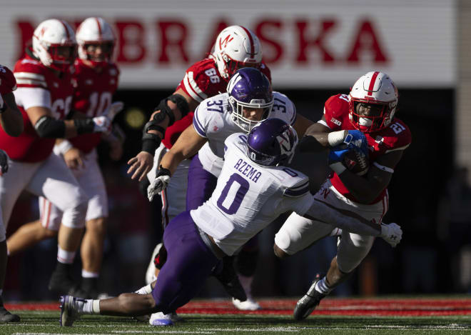 Northwestern held Nebraska to just 248 yards of total offense.