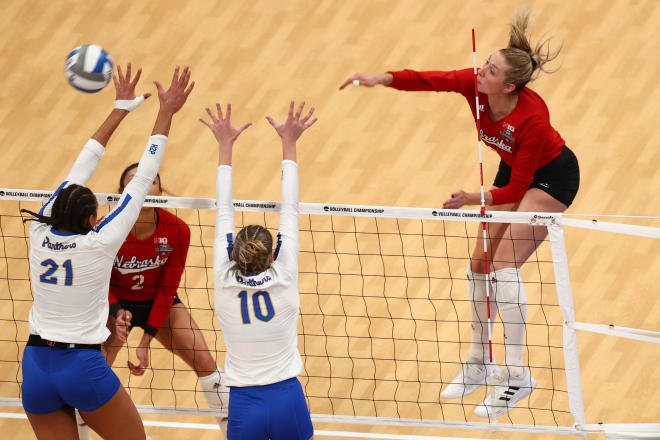 Nebraska volleyball outside hitter Madi Kubik