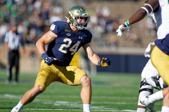 Sophomore linebacker Jack Kiser won't be available versus Florida State, per head coach Brian Kelly.