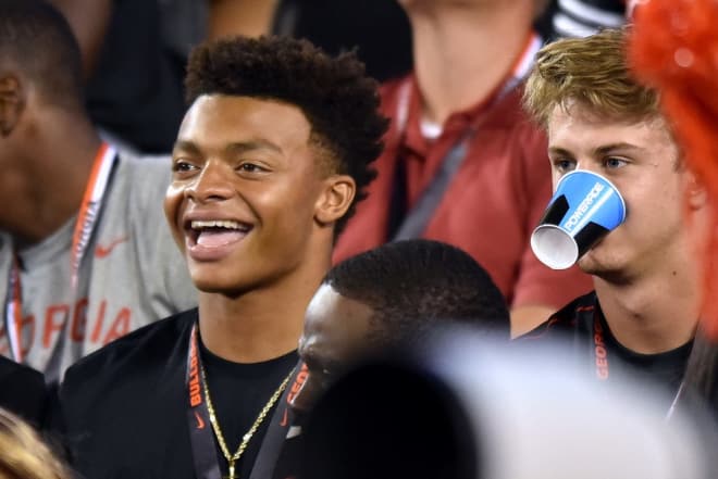 Terry Godwin likes what he's seen so far from Justin Fields.