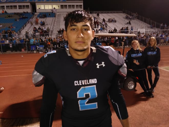 Cleveland TE Jacob Esquibel caought 2 TD passes for the Storm Friday night