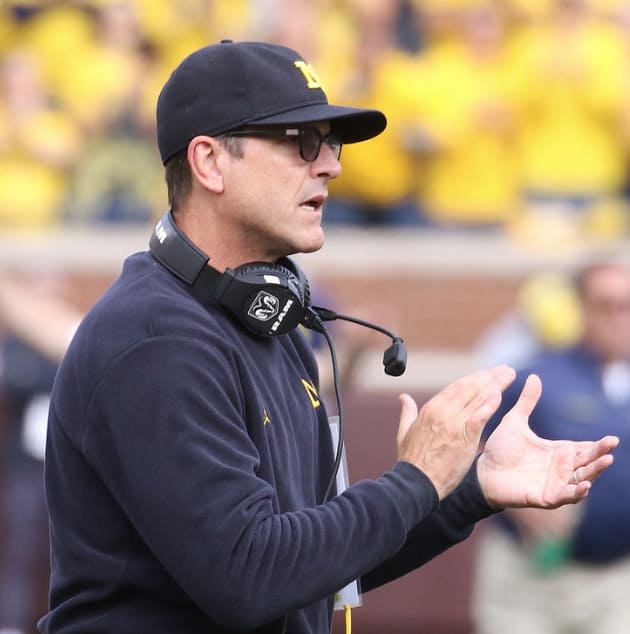 Jim Harbaugh is 1-3 in bowl games as Michigan's head coach, having lost three straight.
