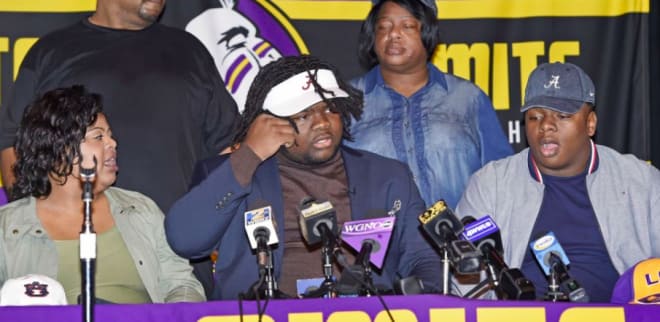 Rivals100 DL Ishmael Sopsher signed with Alabama on Wednesday. 