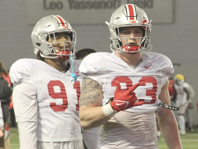 Ohio State sophomore Jack Sawyer is set to take over the Jack position heading into 2022. 