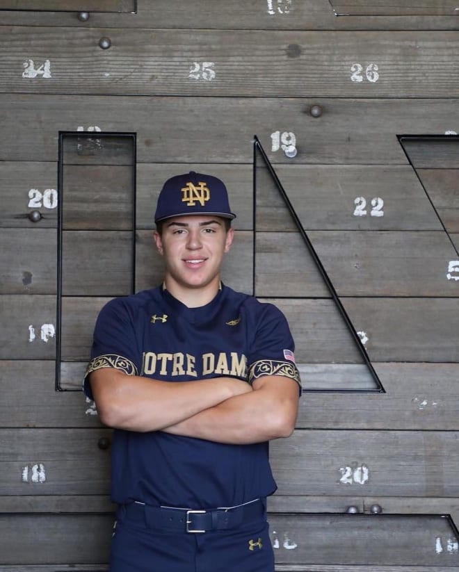 Notre Dame linebacker recruit Drayk Bowen will start practicing with the Irish baseball team formally in mid-January.