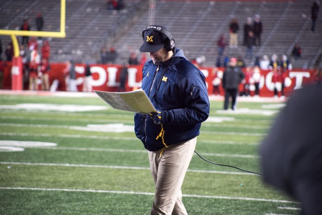 Michigan Wolverines head football coach Jim Harbaugh is 3-2 against Penn State