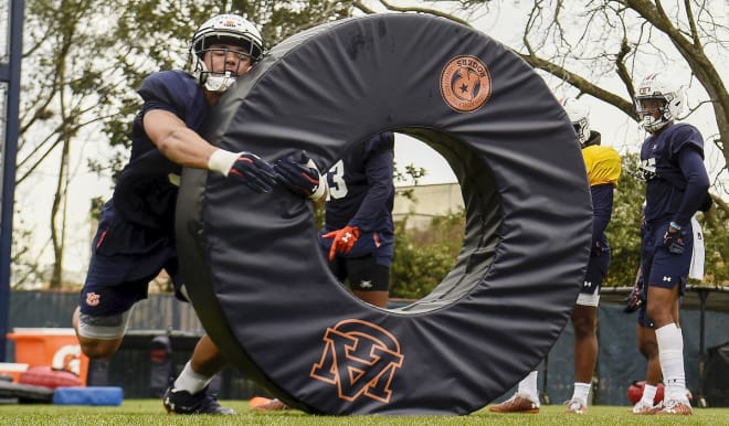 Steiner working during a drill this spring.