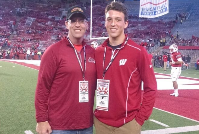 Ben Bryant at a Wisconsin game this fall