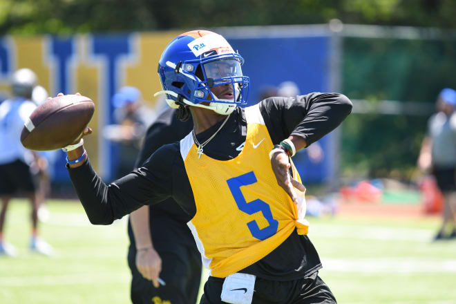 Trever Jackson was one of the top overall performers at Pitt's camp on Sunday. 