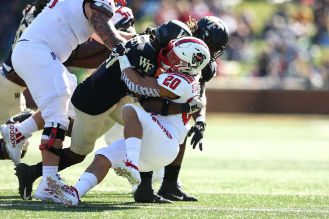 Houston led NC State in rushing with 48 yards on 11 carries against Wake Forest.