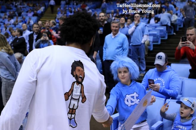 Nebraskan Lane Christensen and his family traveled to see Joel Berry and the Tar Heels on Saturday and got a surprise greeting.