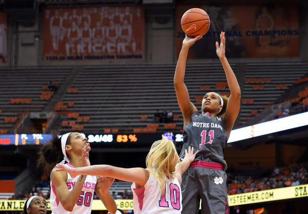 Brianna Turner scored a career high 31 points in Sunday's 85-80 win at No. 21 Syracuse.