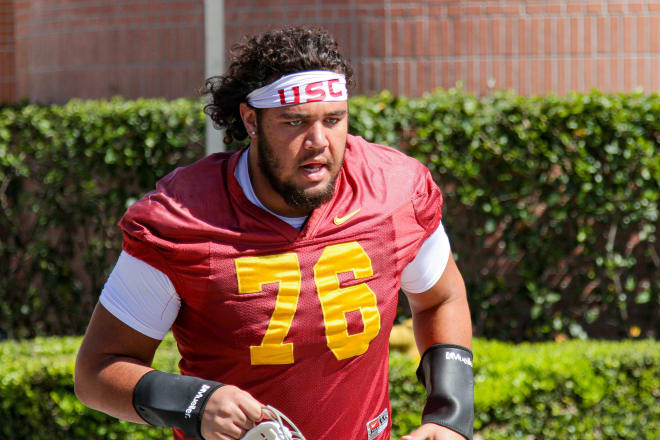 Redshirt freshman right tackle Mason Murphy has started the last two games at right and left tackles, respectively.