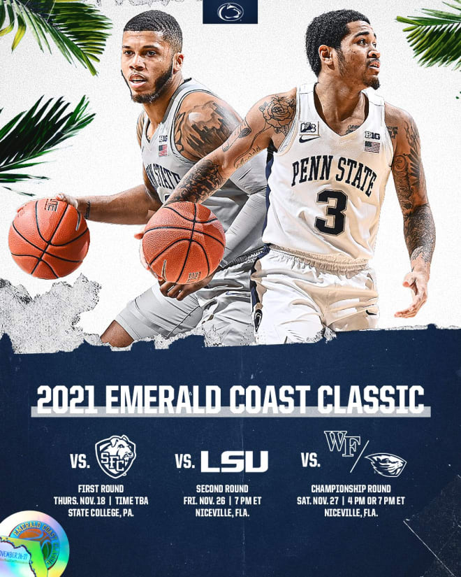 Penn State basketball is participating in the 2021 Emerald Coast Classic