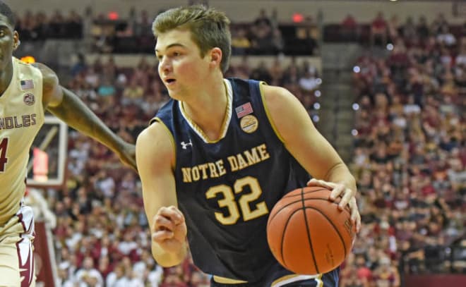 Senior guard Steve Vasturia has helped lead the Fighting Irish to a 16-3 start, including a 5-1 mark in league play.