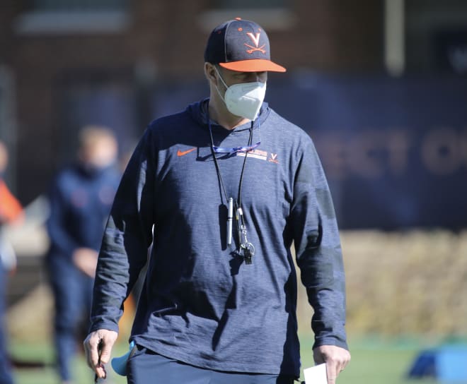 Bronco Mendenhall had a lot to talk about on Monday as the final two weeks of spring began.