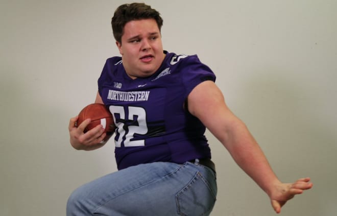 Joe Spivak struck a Heisman pose for his National Signing Day picture.