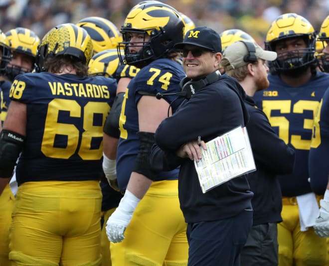 Michigan Wolverines football coach Jim Harbaugh