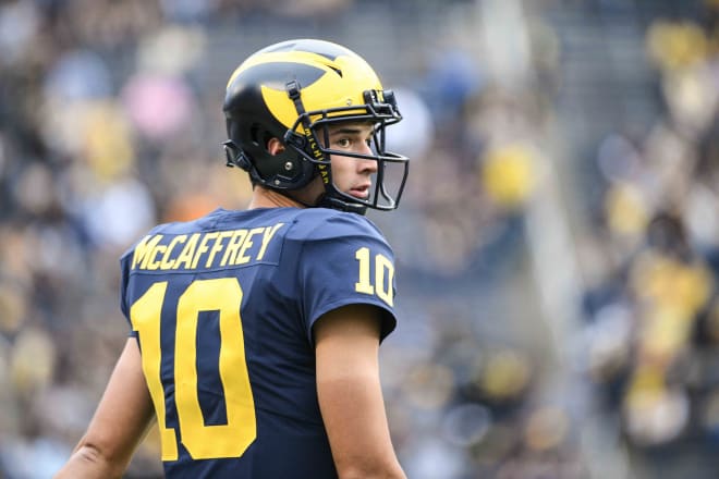 Former Michigan Wolverines football quarterback Dylan McCaffrey is officially in the transfer portal