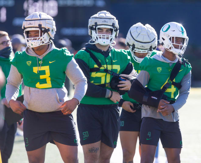 Daymon David was injured in the spring, but he returns to Oregon having played in nine games as a freshman in 2021.