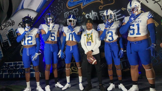 Pavey (far right) on his visit to Kentucky with Taft teammates